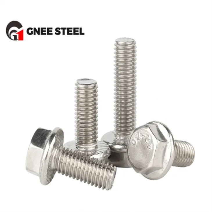Stainless hlau SS304 SS316 Flange Bolts